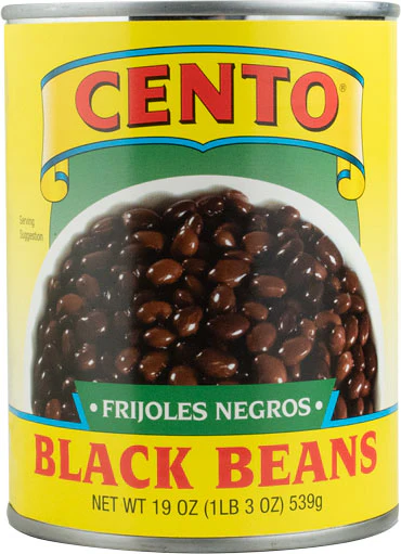 Cento Black Beans 19 OZ
