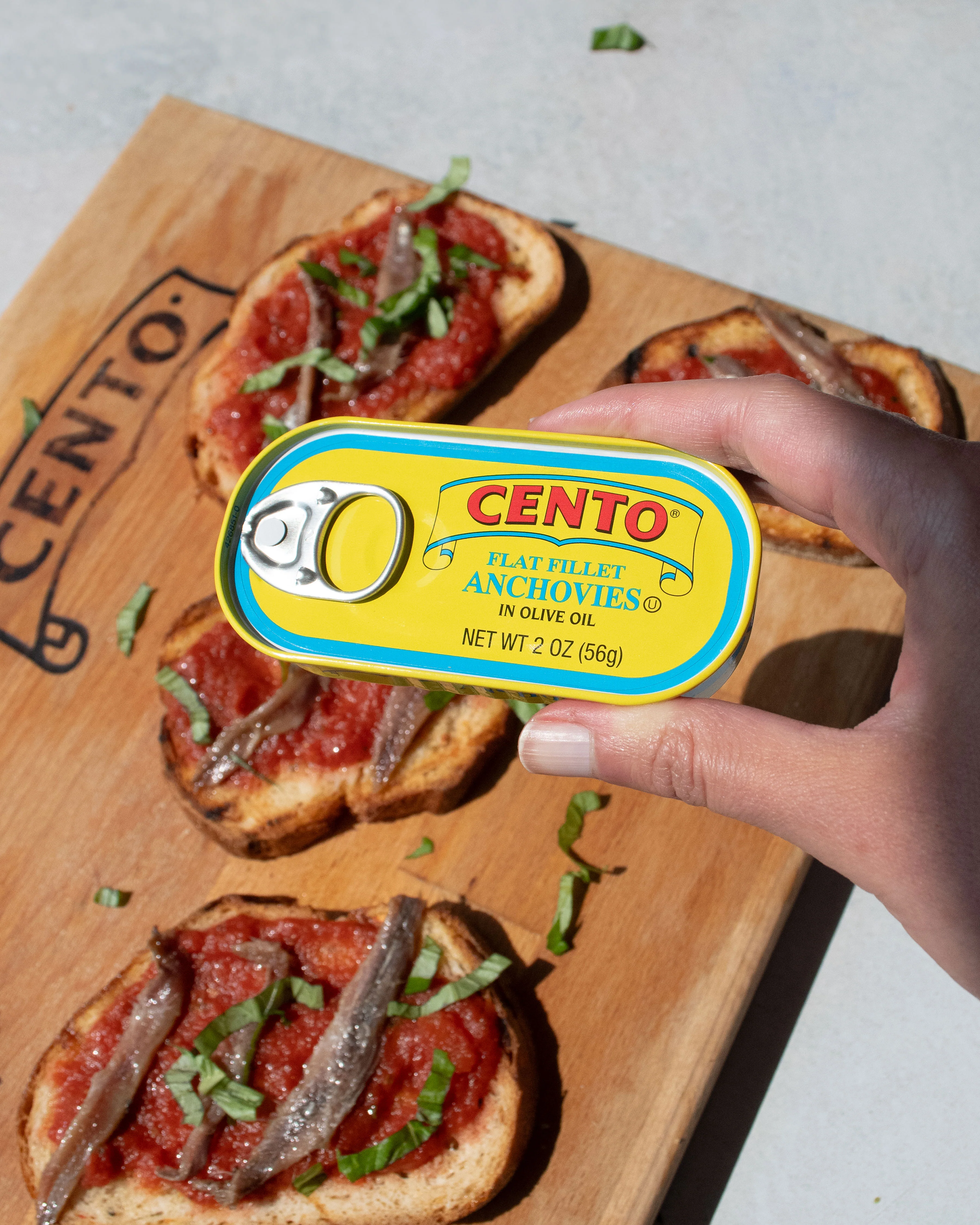 Cento Flat Fillets of Anchovies 2 OZ - Image 3