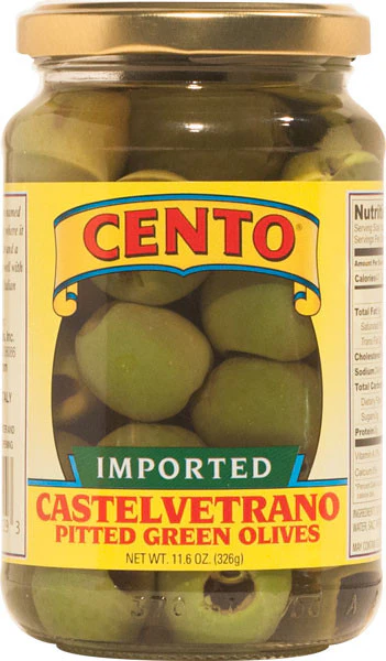 Cento Imported Pitted Castelvetrano Olives 11.6 OZ